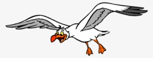 Seagull Clipart Little Mermaid - Scuttle Little Mermaid Flying #263454