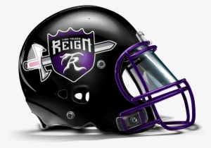 A Women Football Team, Toledo Reign, That I Helmet - Blank Red Football Helmet #263472