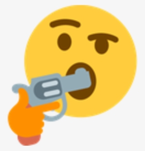 View Samegoogleiqdbsaucenao Dd4 , - Thinking Emoji With Gun #263586