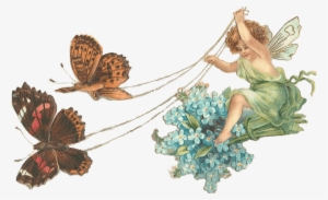 Fairy With Butterflies Transparent Png - Fairy Butterfly Transparent Png #263608