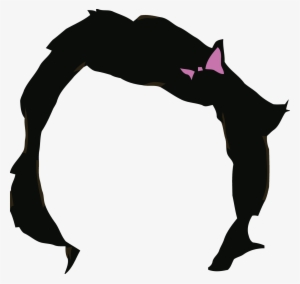 Component Female Black Hair Only L - Head Vs Heart Meme #263757