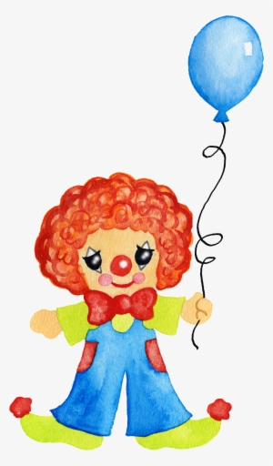 Children S Hand Painted Clown Painting Png Transparent - Clown #265361