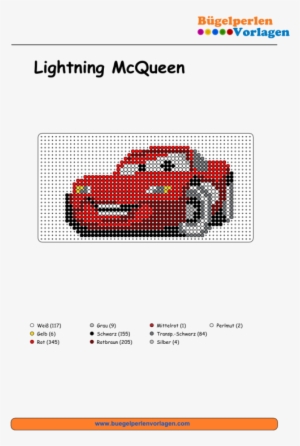 Bügelperlen Vorlagen Von Cars Zum Herunterladen Und - Dibujos De Rayo Mcqueen En Punto De Cruz #265536