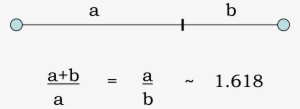 The Greek Letter Phi, Usually Lower Case , Is A Representation - Golden Ratio Line Segment #265604