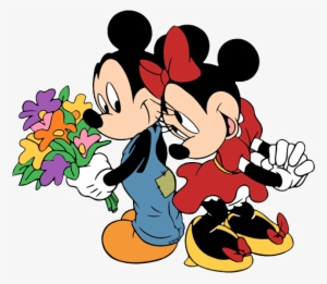 Mickey & Minnie Mouse Clip Art 3 - Mickey Minnie Mouse Flowers #265663