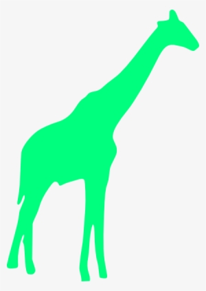 Giraffe Clipart Profile - Green Giraffe Clipart #266395