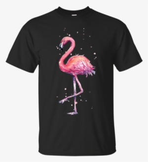 Flamingo Watercolor T-shirt - T-shirt #266435