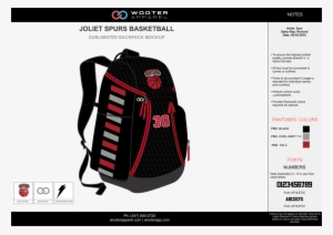 Juliet Spurs Basketball Backpack - Basketball #267353