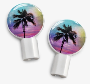 Dekaslides Slide-on Earbud Graphics - Deka Sounds Dekaslides Earbuds Combo Tri Heart + Watercolor #267577