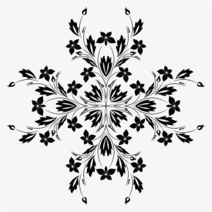 , , - Flower Vines Png Black And White #267802