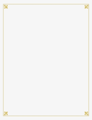 Gold Border Png Gold Fleur De Lis Corner Blbyol Clipart - Paper Product #267904