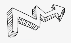 Arrow Polygonal Chain Hand Painted Handpainted Transprent - Роспись Граффити #268157