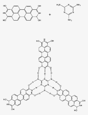 Self-assembly Of A Ptcdi Melamine Supramolecular Network - Network Structure Chemical #268359
