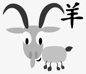Chinese Horoscope Goat Sign Character Clipart - Goat Symbol In Chinese #268425