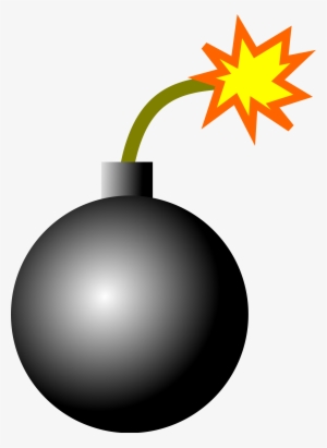 Mk 2 Grenade Coloring Book Firearm Clip Art - Cartoon Bomb With Fuse #268771