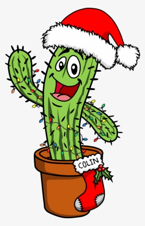 Cactus Clipart Christmas Cactus Free Collection - Christmas Cactus Cartoon #269143