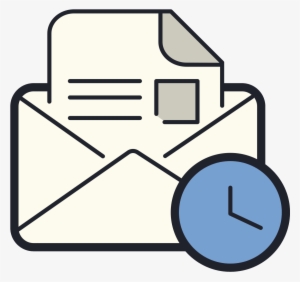Open Envelope Clock Icon - Icon #269328