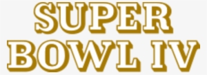 Super Bowl 4 Logo #269504