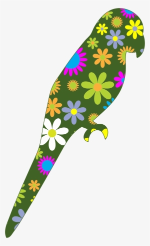 This Free Icons Png Design Of Retro Floral Parrot #269538