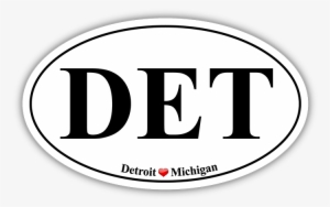 Detroit Michigan Oval Bumper Sticker - Esparreguera #269659