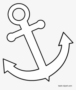 Free Black And White Anchor Clipart Image - Quadro Ancora Baby Chocolate Azul #269710