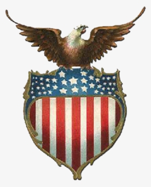 Usa Eagle Png - Eagle On A Shield American Flag #269772