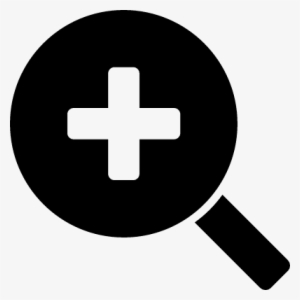 Magnifying Glass Search Button Vector - Zoom Symbol #2600572