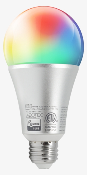 Z Wave Led Bulb Gen5 Multi Colour@2x - Aeon Labs Aeotec Z-wave Led Light Bulb Gen5 #2600651