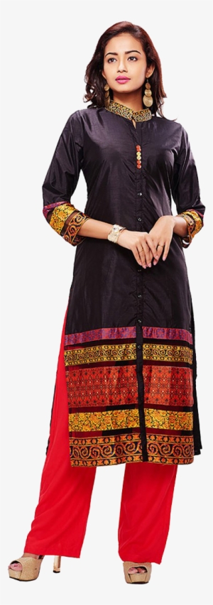 Chanderi Kurti Png Hd Background - Kurti Top #2601225