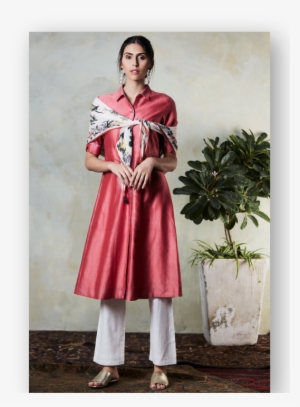 Chanderi Silk Kurta By Ritu Kumar - Chanderi #2601565