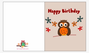 Free Printable Cute Owl Birthday Cards - Printable Owl Birthday Card #2601589