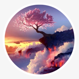 Beautiful Anime Scenery Skins - Purple Gaming Wallpaper Hd #2601841