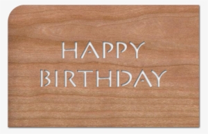 Greeting Card "buchstaben Happy Birthday" - Happy Birthday In Wood Png #2601875
