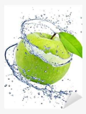 Green Water Splash Png For Kids - Splash Apple #2602439