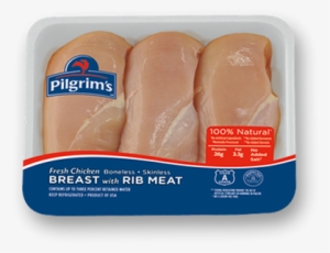 Boneless Skinless Breast With Rib Meat - Pilgrim's Chicken Leg Quarter #2602527