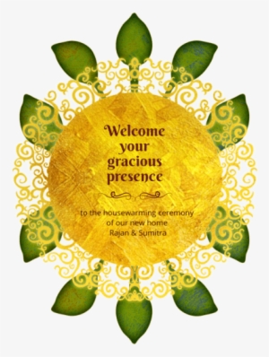 Radiant Sun - Inviting For Housewarming Ceremony #2602972