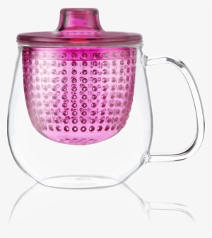 Fuschia - Pop Cup Tea Mug With Infuser - Accessories Kusmi Tea #2603226