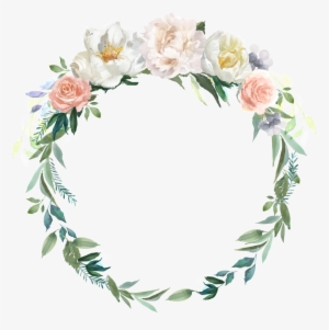 Wedding Wreath Decorative Border Png - Portable Network Graphics #2603521