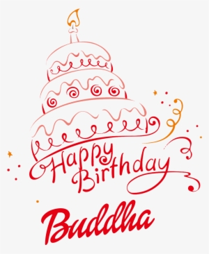 Buddha Happy Birthday Vector Cake Name Png - Happy Birthday Haram Cake #2603767