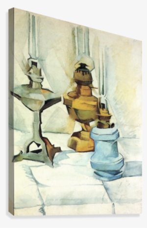 Still Life With Three Lamps By Juan Gris Canvas Print - Juan Gris Still Life #2604079