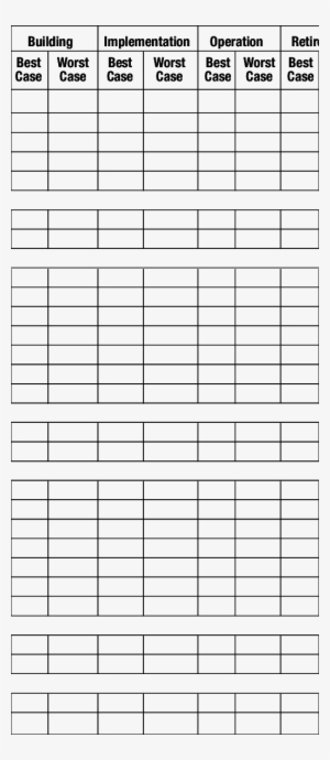Business Case Fact Sheet Format Building Implementation - Table Of Data #2604198