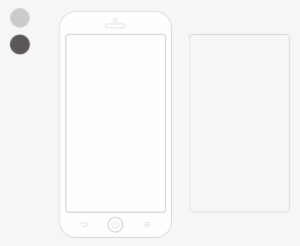 Mobile, Outline, Ios, Android, Icon - Contorno De Iphone Png #2604222