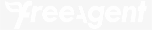 White Freeagent Logo For Use On Dark Or Patterned Backgrounds - Free Agent Logo #2605051