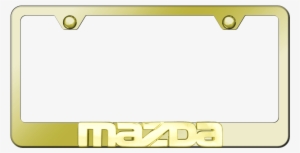 Au-tomotive Gold Mazda 3d Name Gold On Gold Frame - Au-tomotive Gold Gf.maz.gg Maz #2605500