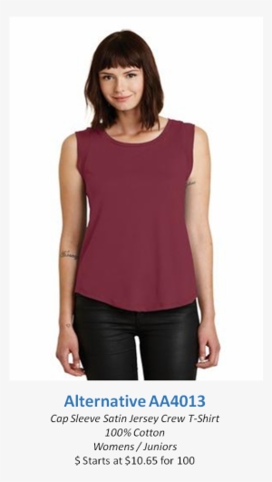 Alternative Aa4013 - Karma Cap Sleeve Tank/black #2605796