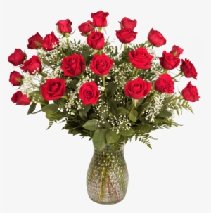 Two Dozen Long-stemmed Rose Arrangement • $89 - Dozen Red Roses #2605872