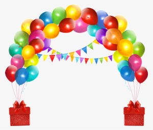 Decorations Clipart Happy Birthday - Globos De Cumpleaños Png #2605923