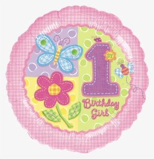 Hugs & Stitches 1st Birthday Girl - Helium Hugs/stitches 1st Birthday Girl #2606241