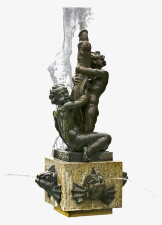 Fountain Figures,fountain,bronze Figures,water,water - Air Mancur Png #2606374