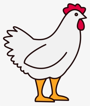India Pencil And In Color - Clipart Images Of Hen #2606430